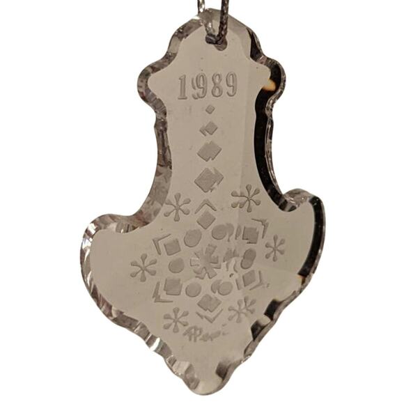 Genuine Fine Crystal Christmas Ornament Signed Pepi Herrmann - Picture 1 of 7